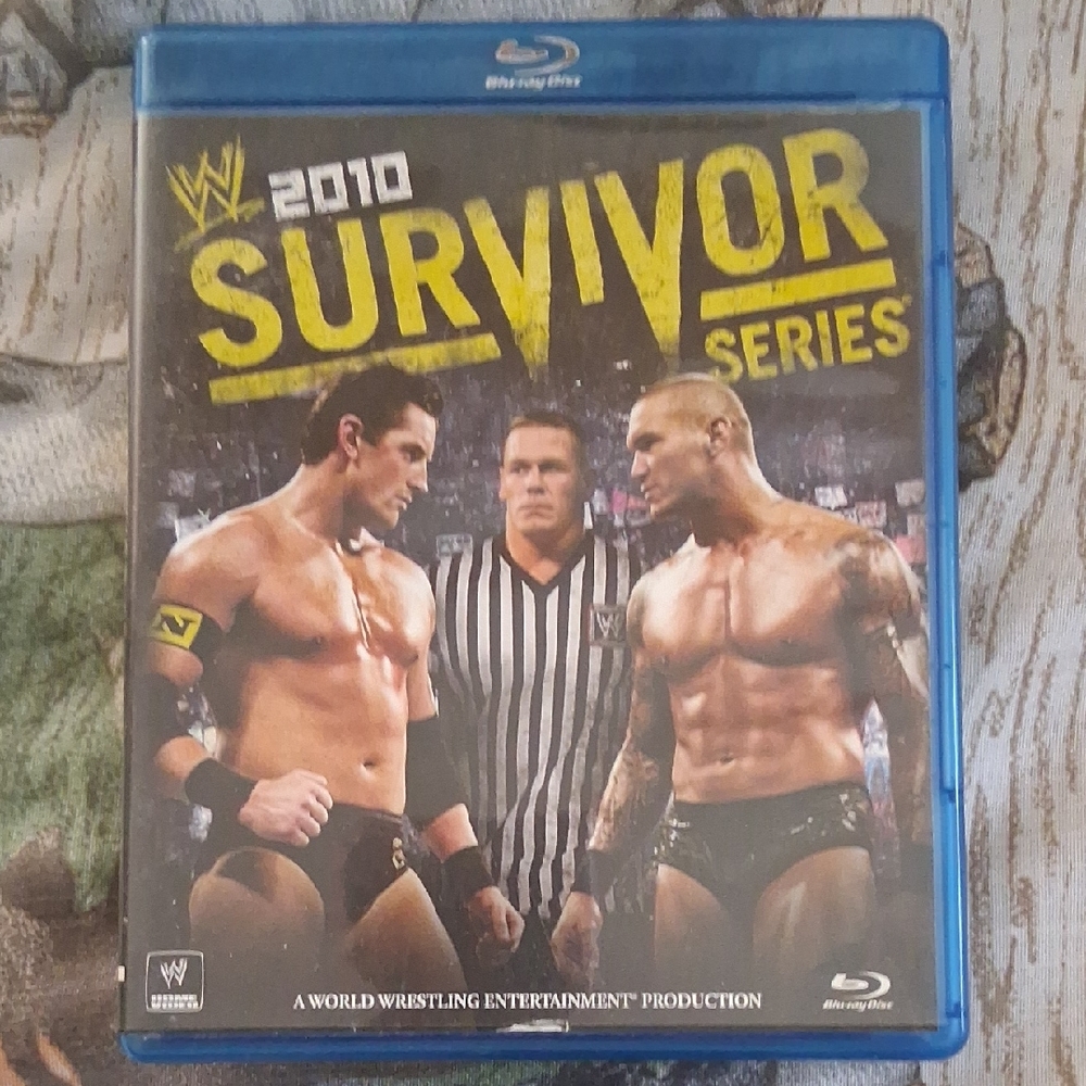 WWE Survivor Series 2010 Blu-ray with Yellow and Black Cover